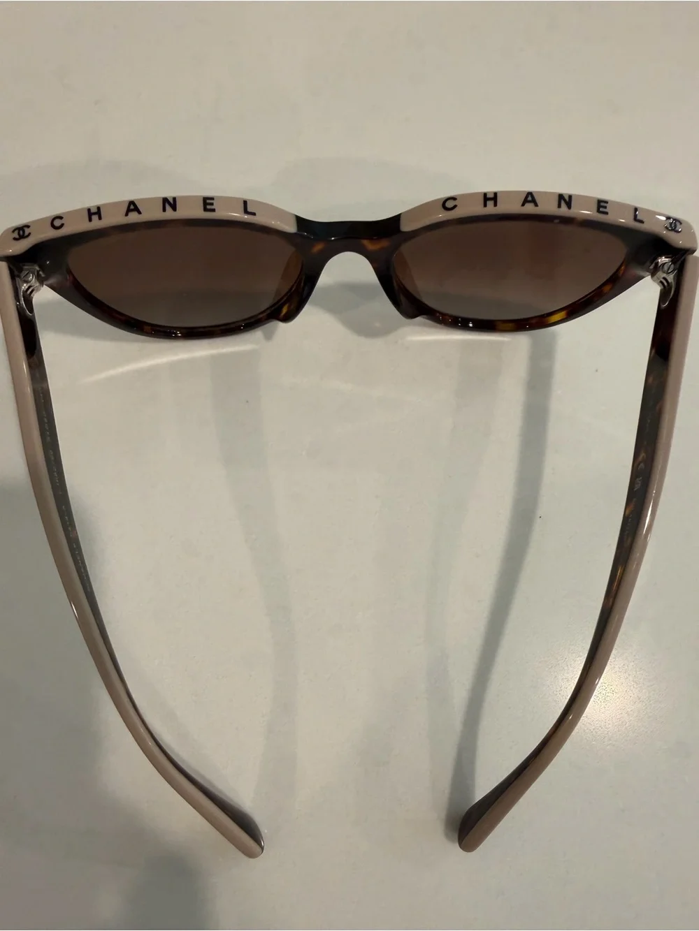 Genuine Chanel polarized Tortoiseshell Sunglasses